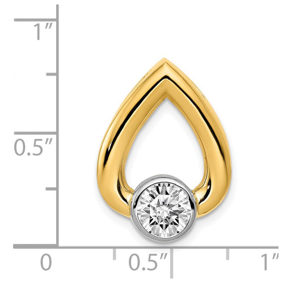 Gold Polished Diamond Slide Pendant Mountings