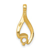 14k Holds 4mm Stone Fancy Slide Mounting Fits up to 2mm Regular/5mm Fancy or Reversible Omega