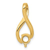 14k Holds 5mm Stone Fancy Slide Mounting Fits up to 2mm Regular/6mm Fancy or Reversible Omega