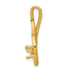 Gold Polished Diamond Slide Pendant Mountings