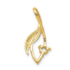 Gold Polished Diamond Slide Pendant Mountings