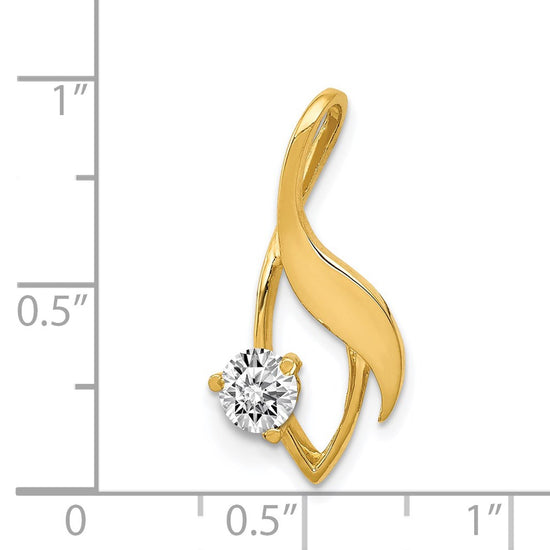 Gold Polished Diamond Slide Pendant Mountings
