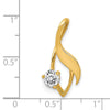 Gold Polished Diamond Slide Pendant Mountings