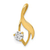 Gold Polished Diamond Slide Pendant Mountings