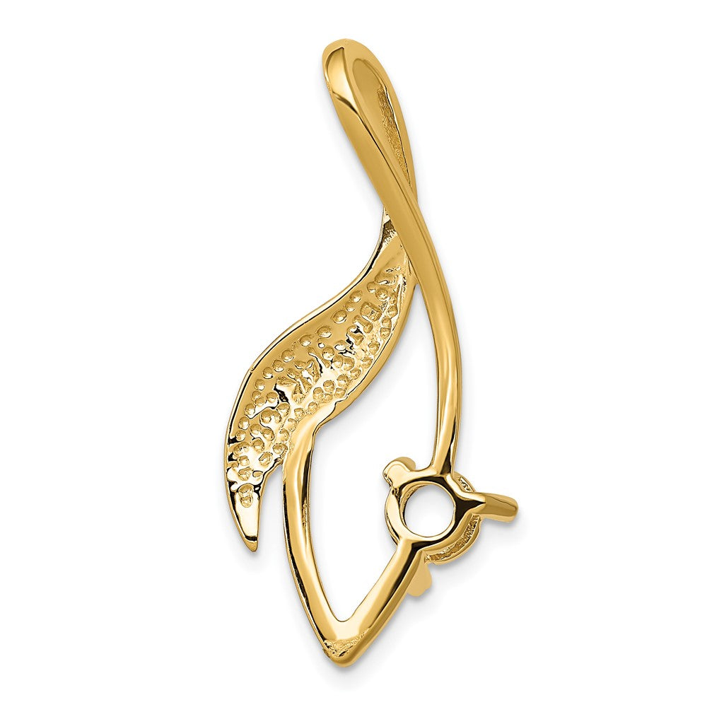 Gold Polished Diamond Slide Pendant Mountings