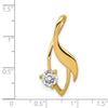 Gold Polished Diamond Slide Pendant Mountings