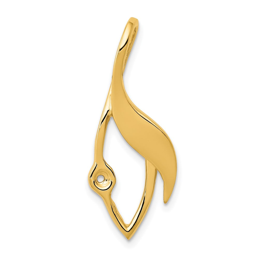 14k Peg-Set Fancy Slide Mounting Fits up to 3mm Regular/6mm Fancy or Reversible Omega