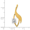 14k Peg-Set Fancy Slide Mounting Fits up to 3mm Regular/6mm Fancy or Reversible Omega