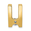 Gold Polished Diamond Slide Pendants
