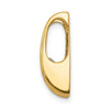 Gold Polished Diamond Slide Pendants