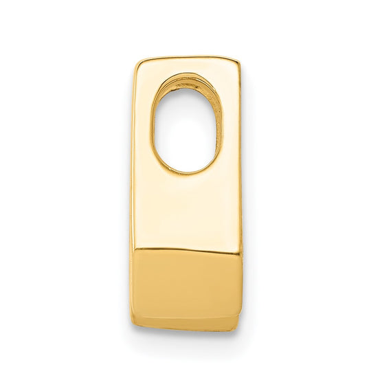 Gold Polished Diamond Slide Pendants