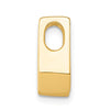 Gold Polished Diamond Slide Pendants