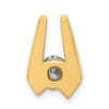 Gold Polished Diamond Slide Pendants