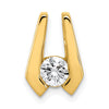 Gold Polished Diamond Slide Pendants