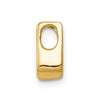 Gold Polished Diamond Slide Pendants