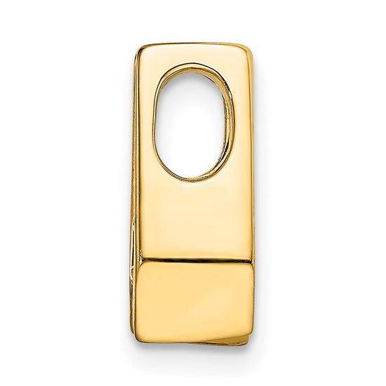 Gold Polished Diamond Slide Pendants