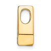 Gold Polished Diamond Slide Pendants