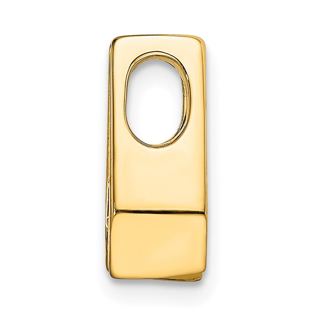 Gold Polished Diamond Slide Pendants