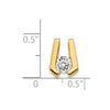 Gold Polished Diamond Slide Pendants