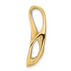 Gold Polished Diamond Slide Pendant