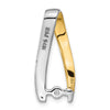 Gold Polished Diamond Slide Pendant