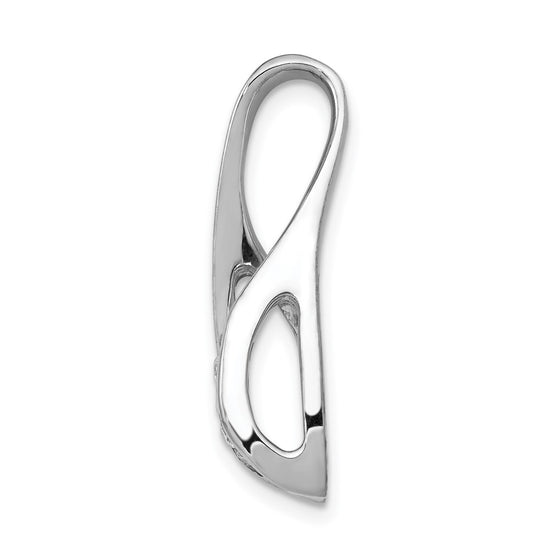 Gold Polished Diamond Slide Pendant