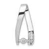 Gold Polished Diamond Slide Pendant