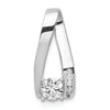 Gold Polished Diamond Slide Pendant