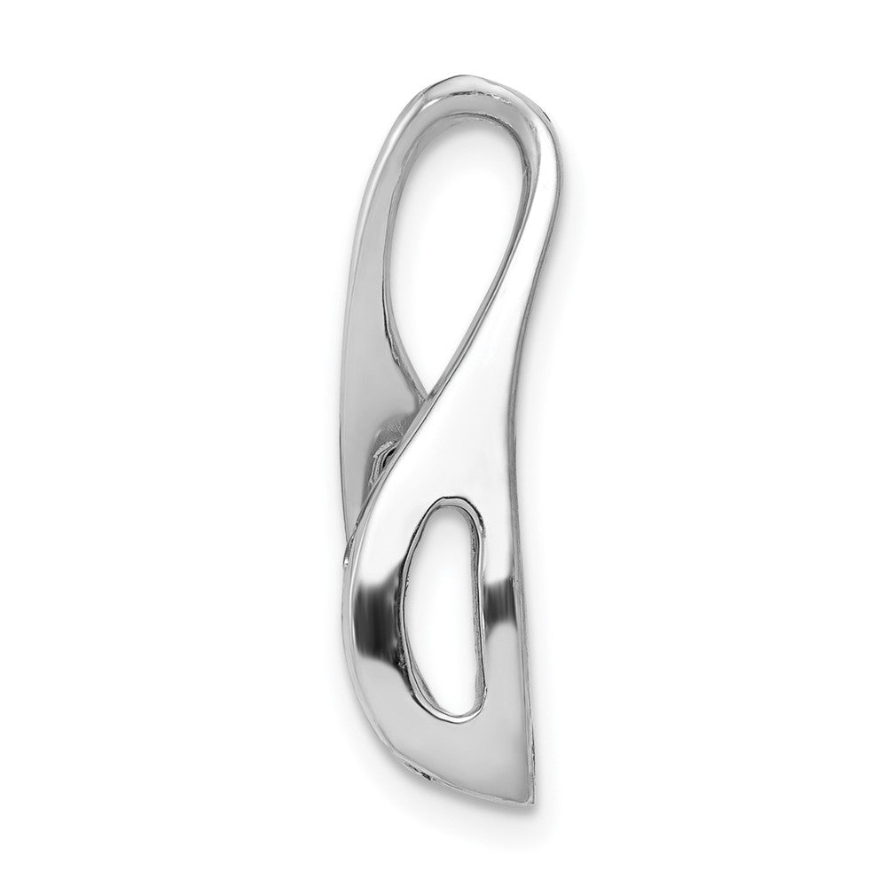 Gold Polished Diamond Slide Pendant