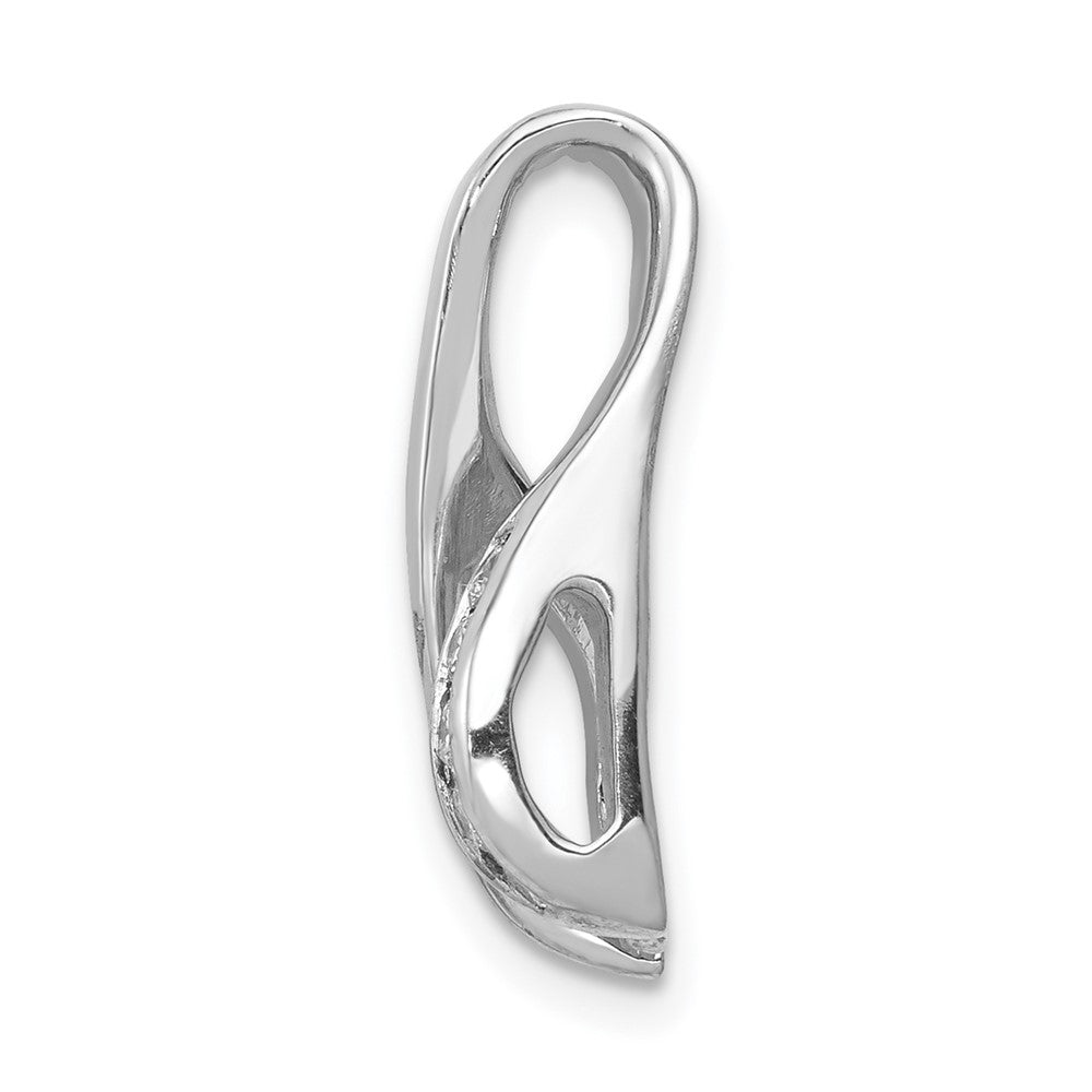 Gold Polished Diamond Slide Pendant