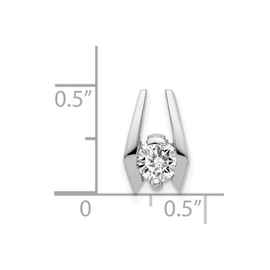 Gold Polished Diamond Slide Pendants