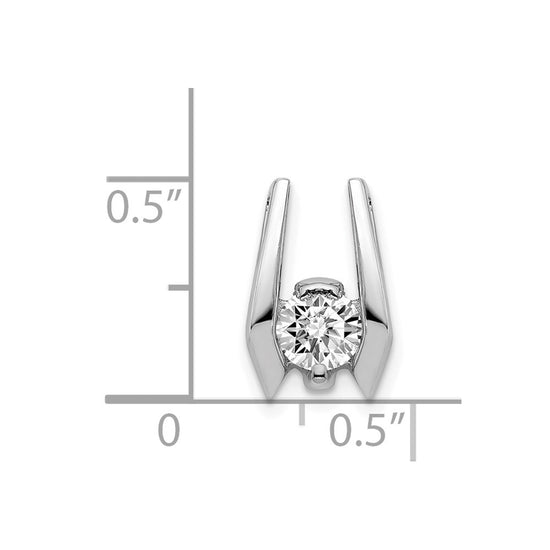 Gold Polished Diamond Slide Pendants