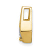 Gold Polished Diamond Slide Pendants