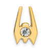 Gold Polished Diamond Slide Pendants