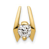 Gold Polished Diamond Slide Pendants