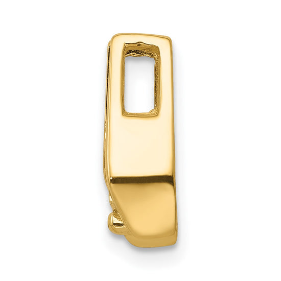 Gold Polished Diamond Slide Pendants