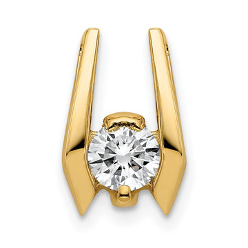 14k Complete A 4.75mm Diamond Slide Fits up to 3mm Fancy or Reversible Omega Only