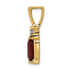Emerald Cut Gemstone & Diamond Chain Slides