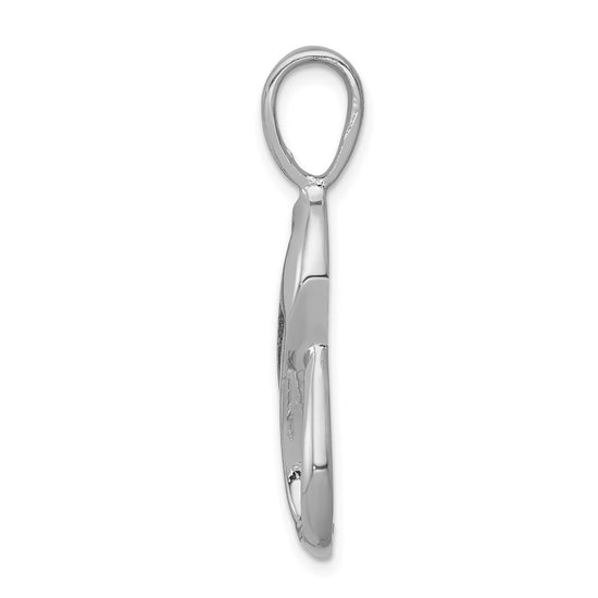 Gold Polished Diamond Slide Pendant