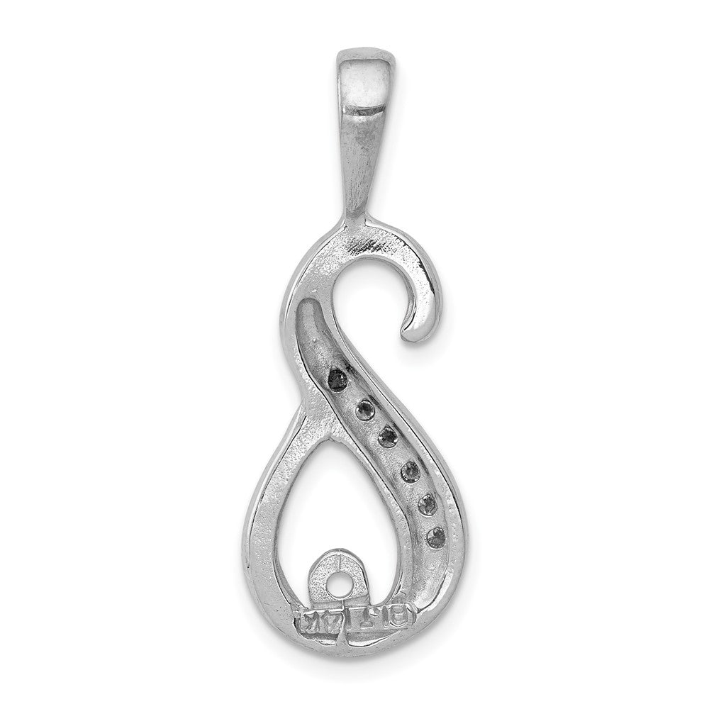 Gold Polished Diamond Slide Pendant