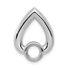 Gold Polished Diamond Slide Pendant Mountings