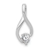 14k White Gold Holds 4mm Stone Fancy Slide Mounting Fits up to 2mm Regular/5mm Fancy or Reversible Omega
