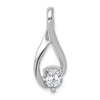14k White Gold Holds 5.8mm Stone Fancy Slide Mounting Fits up to 2mm Regular/6mm Fancy or Reversible Omega