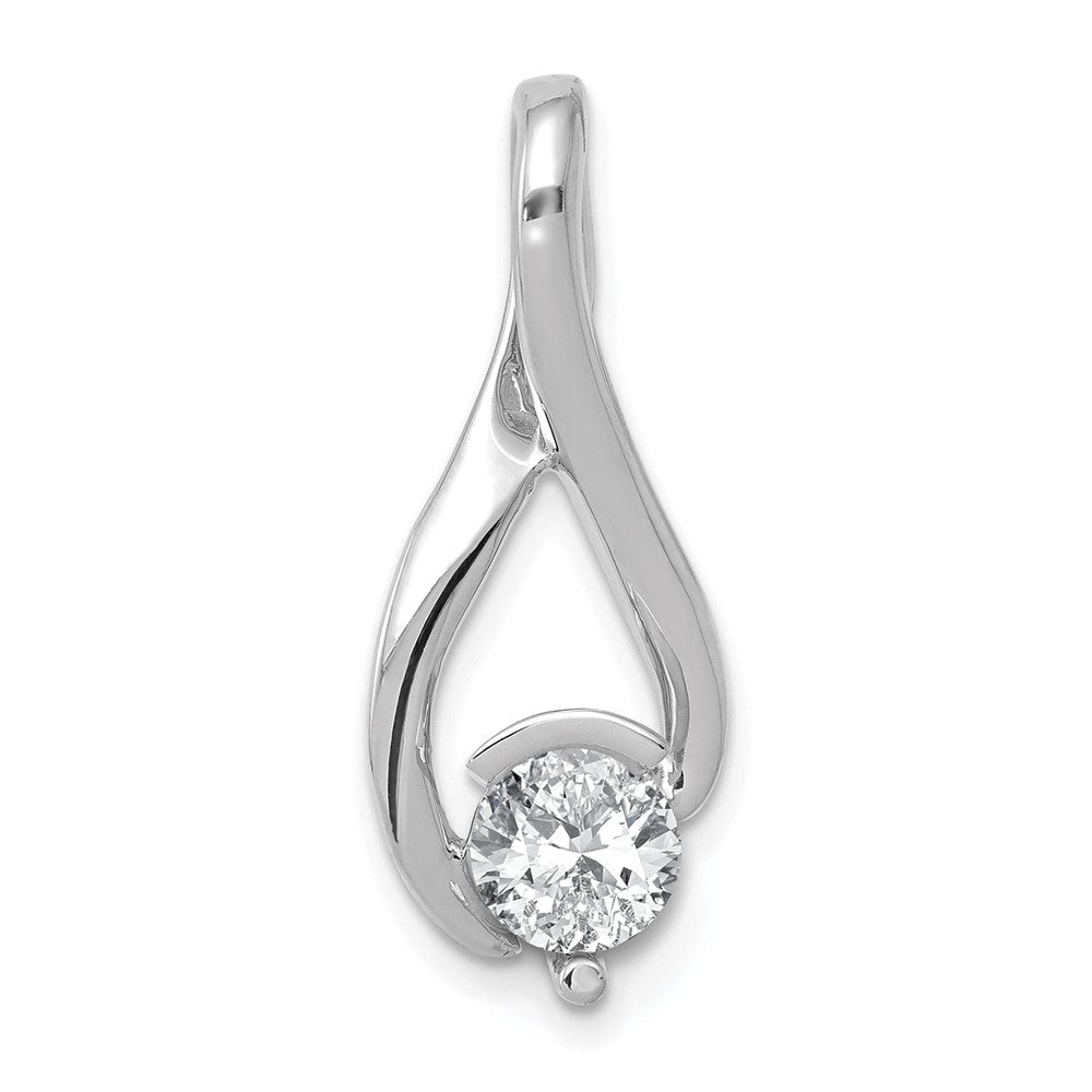 14k White Gold Holds 5.8mm Stone Fancy Slide Mounting Fits up to 2mm Regular/6mm Fancy or Reversible Omega