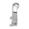 14k White Gold Holds 6.5mm Stone Circle Chain Slide Mounting