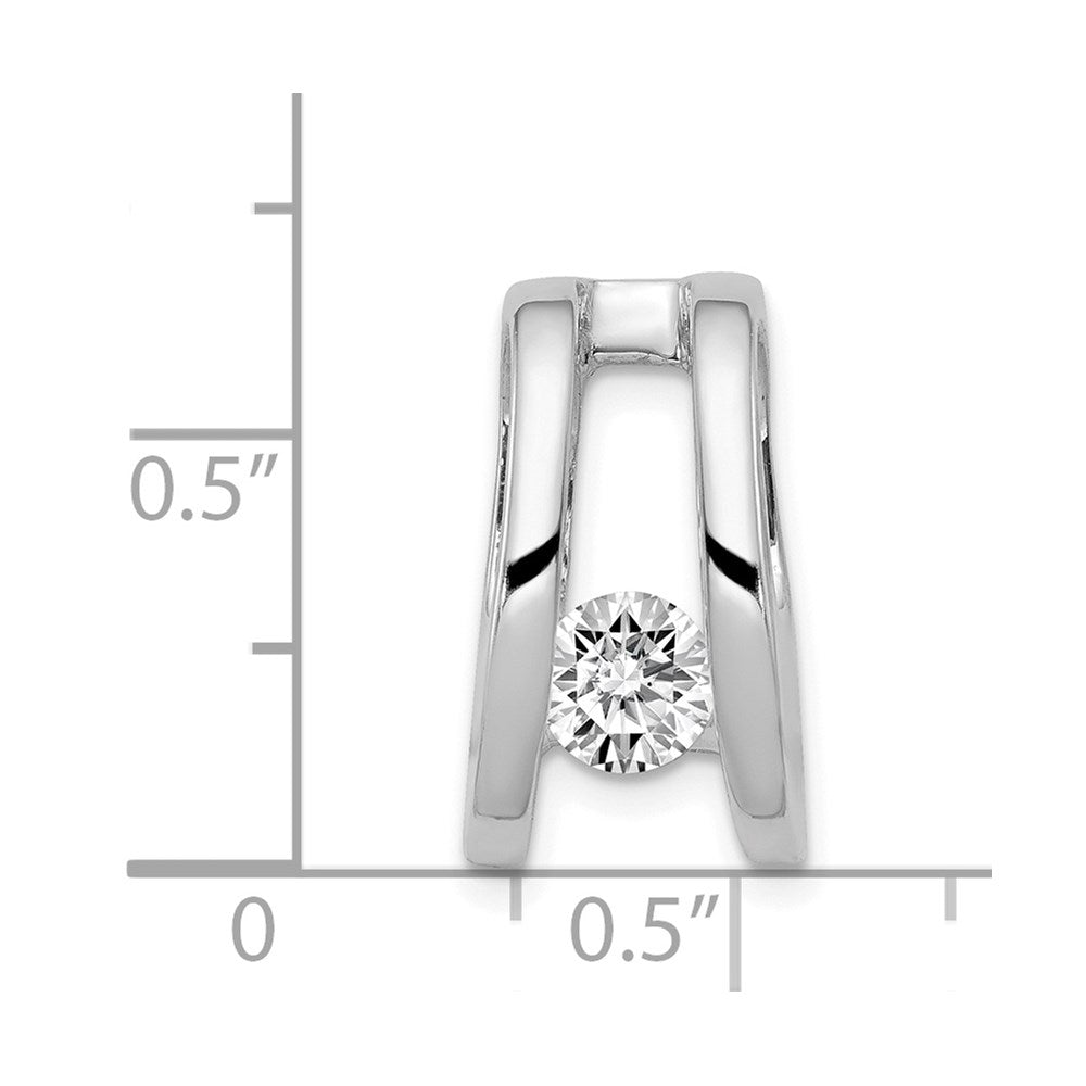 Gold Polished Diamond Slide Pendants