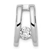 Gold Polished Diamond Slide Pendants