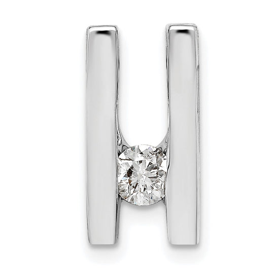Gold Polished Diamond Slide Pendants