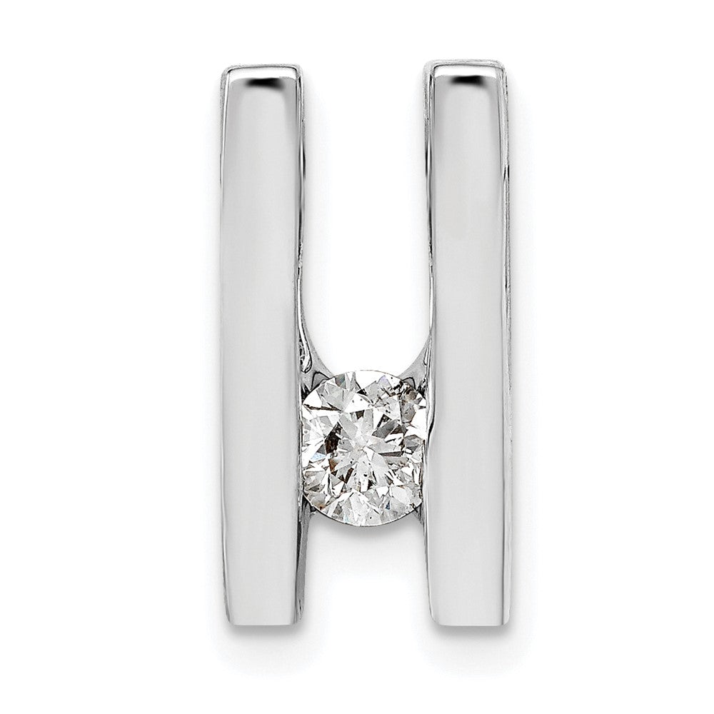 Gold Polished Diamond Slide Pendants
