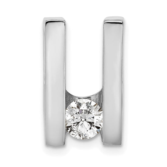 Gold Polished Diamond Slide Pendants